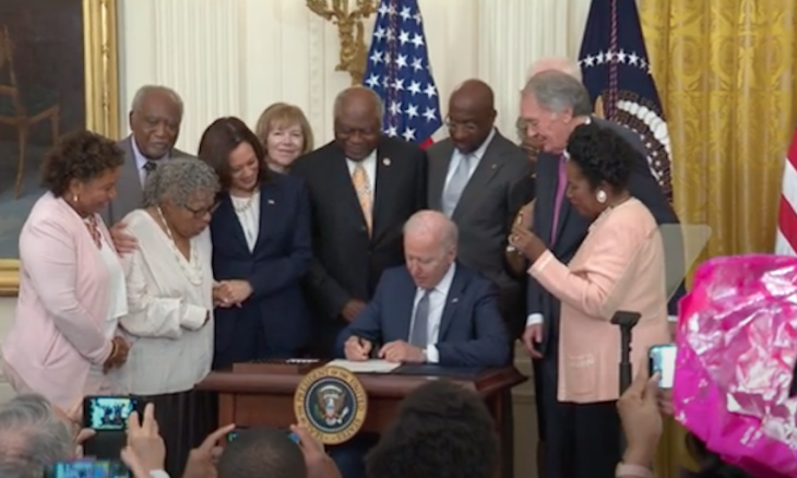 President Signs Juneteenth Federal Holiday Act The Presidential