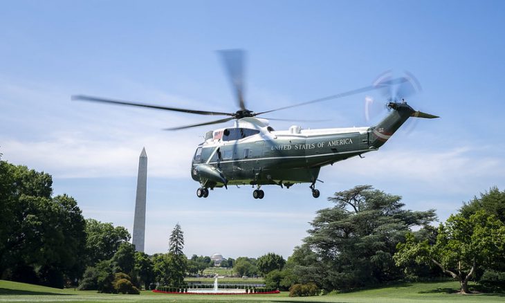 Marine One WH Lawn