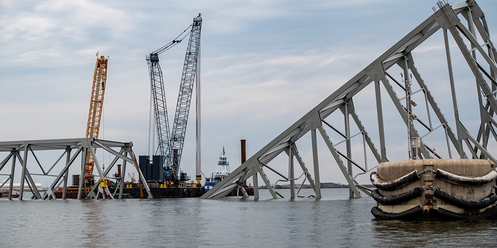 First Cargo Ship Passes Through Temporary Baltimore Channel