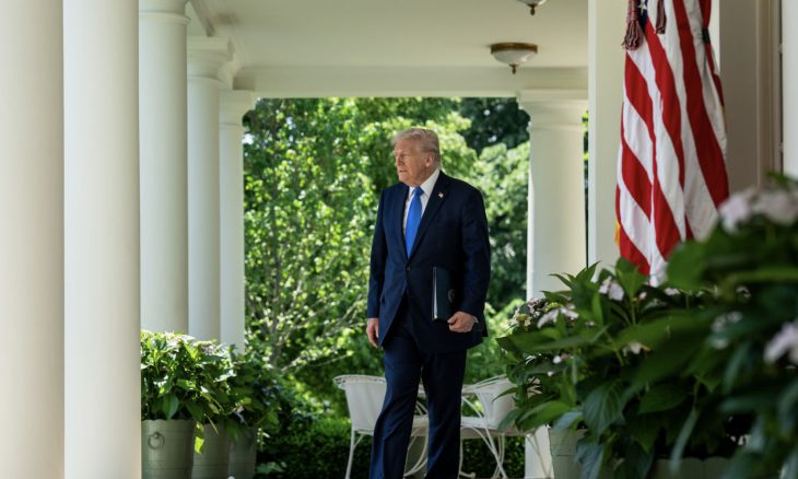 President Trump at the White House