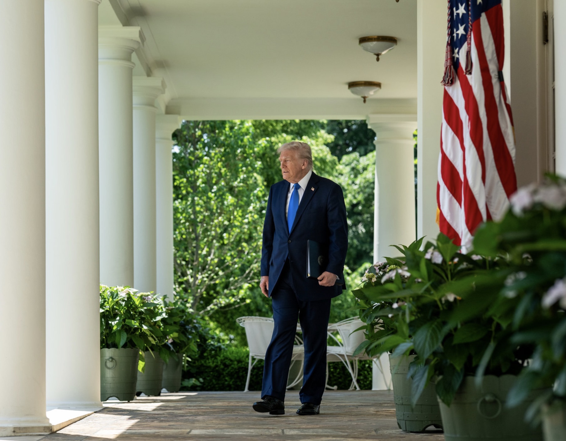 President Trump at the White House