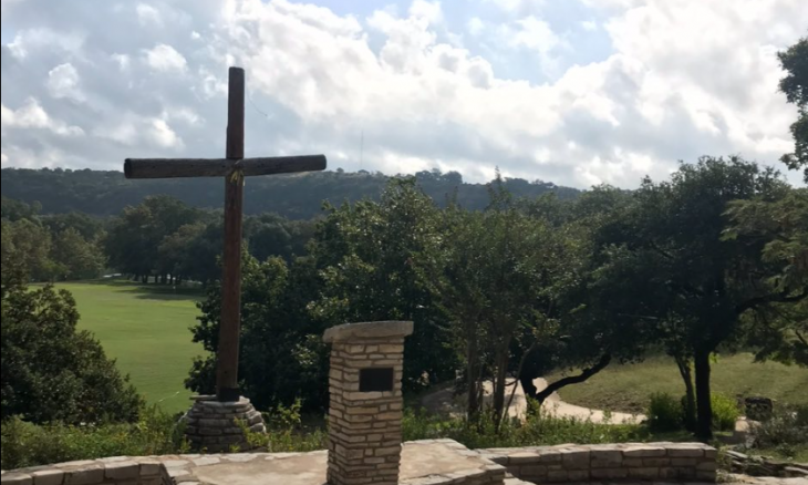 Chapel Hill on the campgrounds of Camp Mystic in Hunt, Texas. The camp was destroyed in the Guadalupe River flood of July 4, 2025.