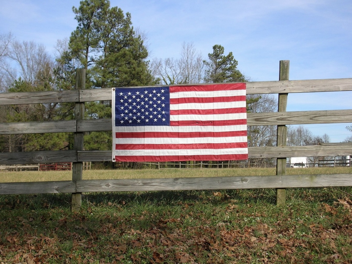 Farm American Flag 