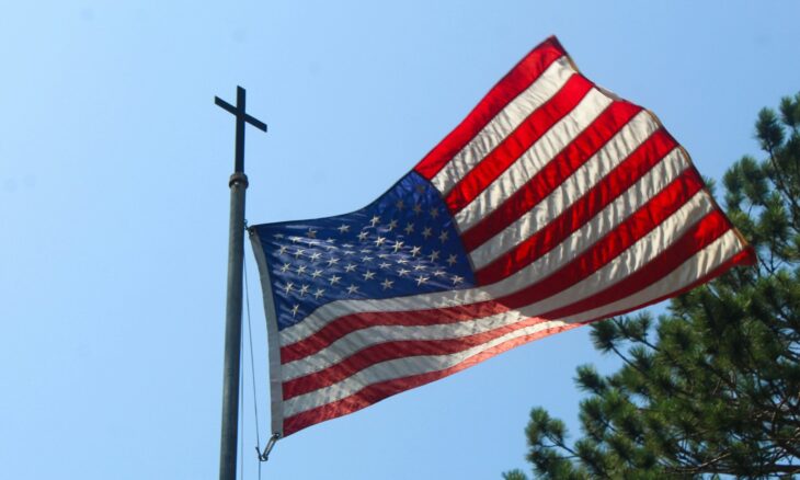 Flag and Cross